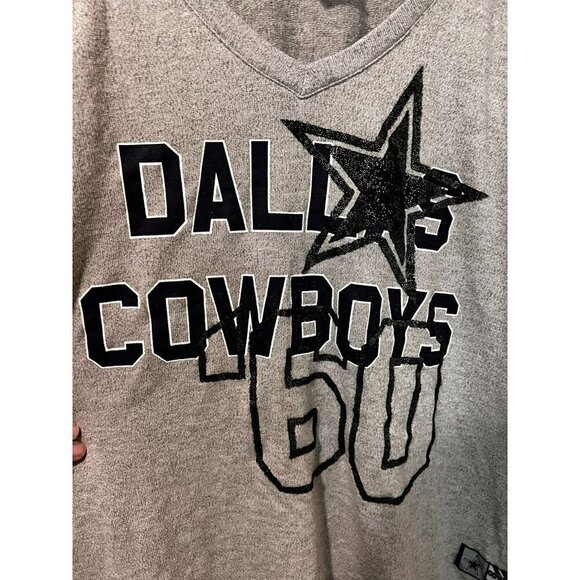 Women's NFL Team Apparel Dallas Cowboys Gray Top Size 1X [EXCELLENT] - Picture 4 of 5